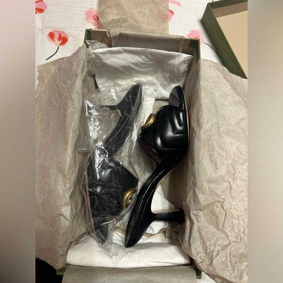 NWT Authentic Gucci double G marmont heels - Picture 9 of 9